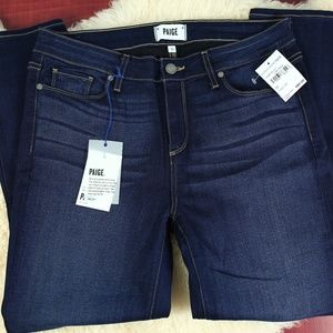 Paige NWT Verdugo Crop Dark Wash